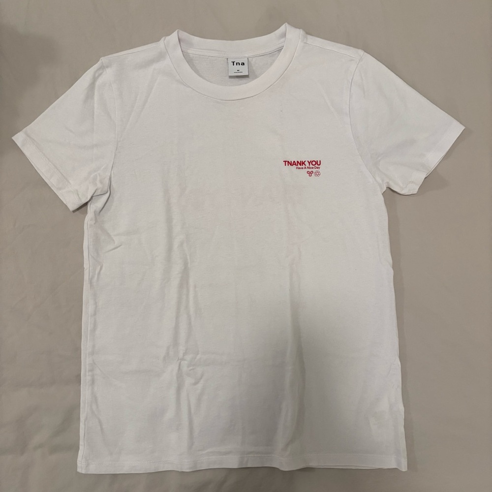 TNA Thank You T-Shirt with Red Graphic